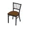 Holland Bar Stool Co 610 Contessa 18" Chair with Pewter Finish and Canter Thatch Seat 61018PW001 - alternate 1